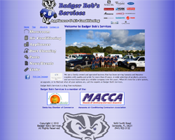 Badger Bob's Services Website re-Design