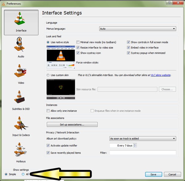 automatically create movie screencaps using VLC media player easy mode
