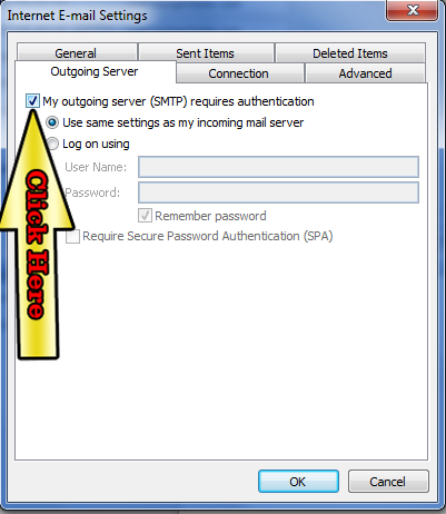 Setup outlook 2010 for Host Gator, Idosolu, Idohost.in Website Hosting step 5